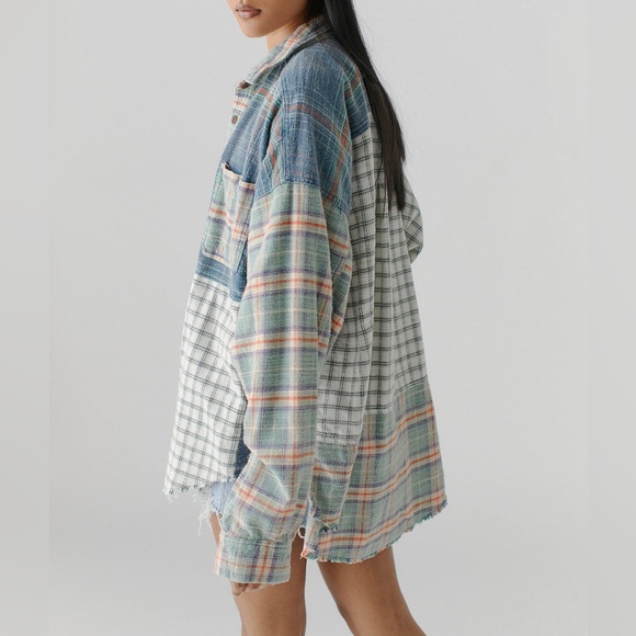BDG Urban Outfitters Ted Patchwork Plaid Flannel Shirt - Size S - Picture 3 of 13